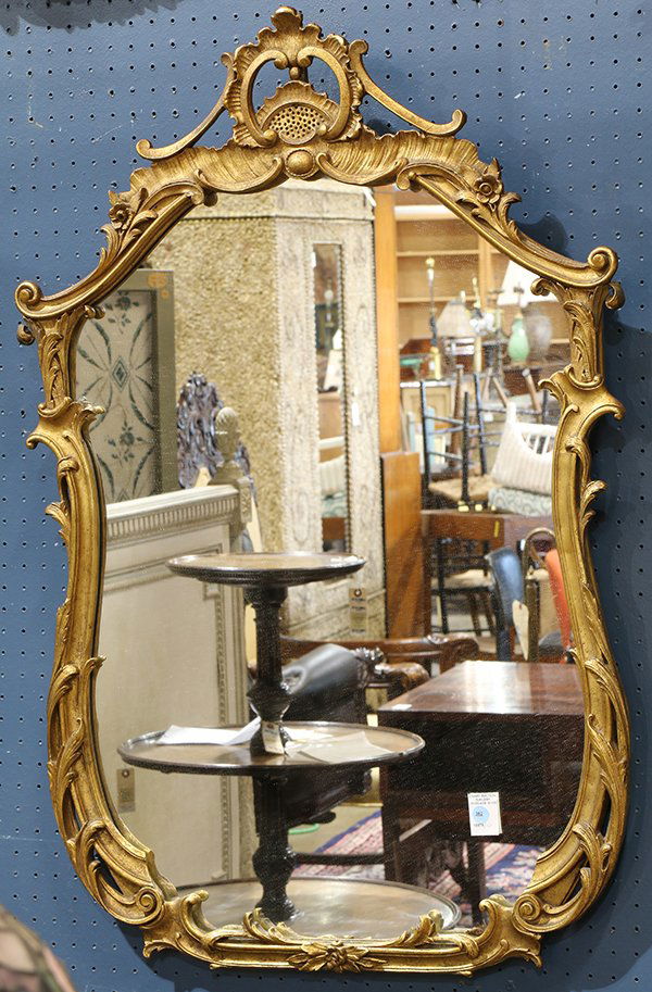 Rococo style gilt  looking glass (1 of 1)