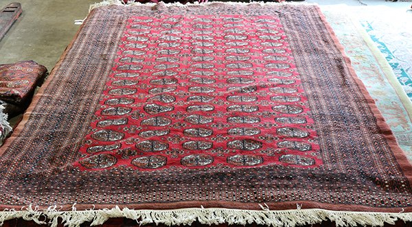 Pakistani Bokara carpet, 9'1'' x 6'4'' (1 of 2)