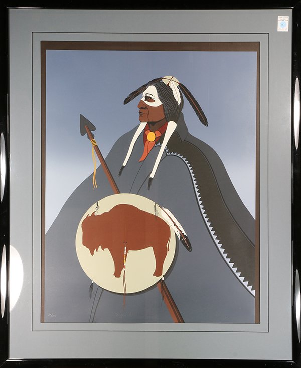 Print, Kim Fox Means, Buffalo Medicine Man (1 of 1)