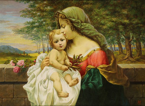 Painting, Madonna and Child (1 of 6)
