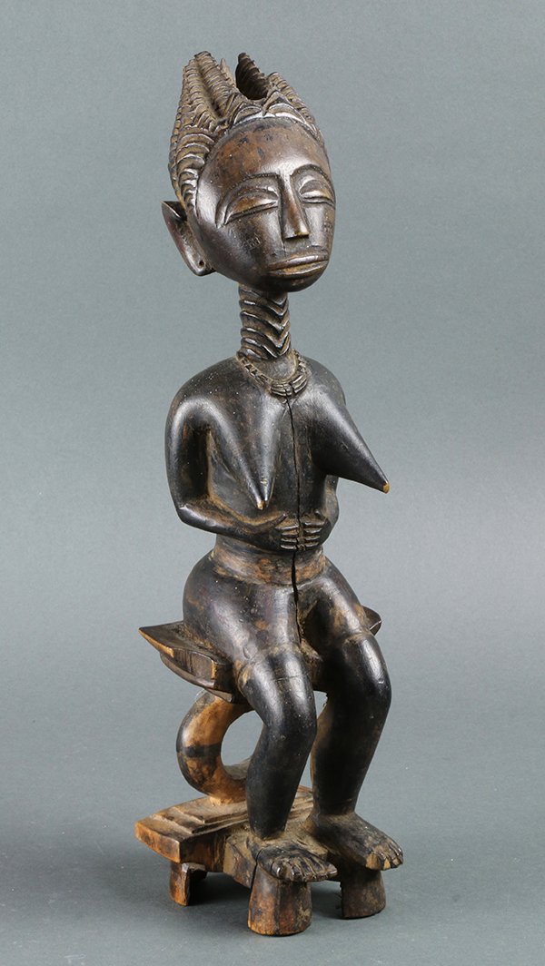Ashanti/Akan speaking peoples, Ghana,  female figure (1 of 8)