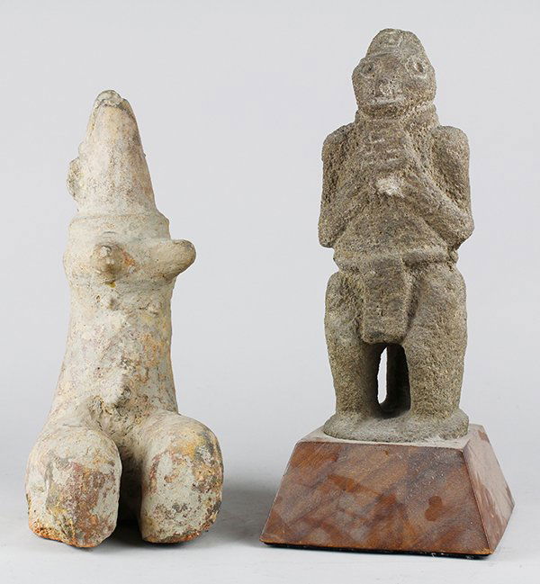 (lot of 2) West African modern stone sculptures (1 of 3)