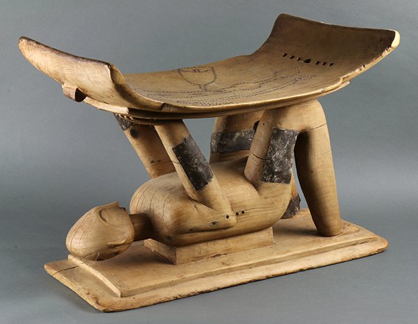 Fanti/Ashanti, Ivory Coast/Liberia/Ghana, figural stool (1 of 10)