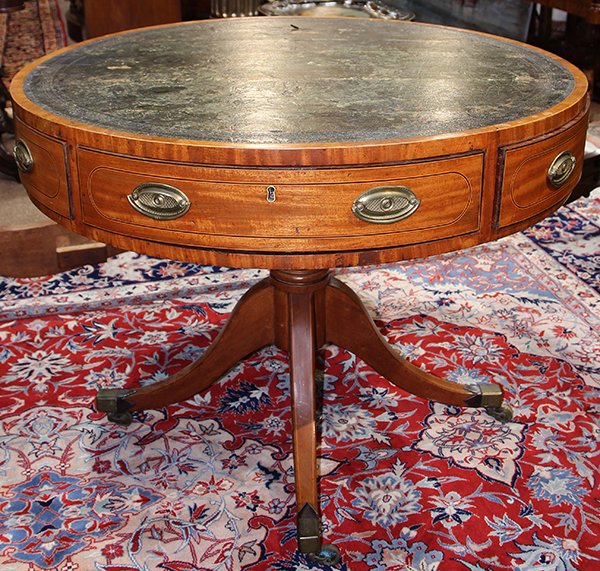 Regency satinwood rent table, having a circular (1 of 4)