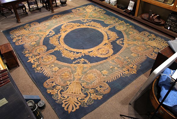 Continental Savonnerie style carpet circa 1900, 13'9" x (1 of 4)