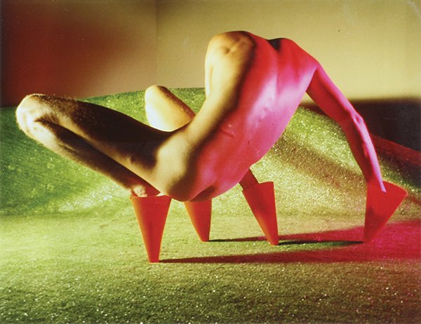 Photograph, Jimmy DeSana: Jimmy DeSana (American, 1950-1990), "Marker Cones (No Head)," cibachrome print, artist stamp verso, edition: 15/28, image: 16"h x 20"w, overall (with frame): 24"h x 28"w. Note: A similar work from thi