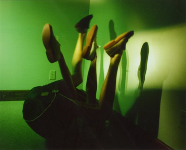 Photograph, Jimmy DeSana: Jimmy DeSana (American, 1950-1990), "Four Legs with Shoes," cibachrome print, artist stamp verso, edition: 1/28, image: 16"h x 20"w, overall (with frame): 24"h x 28"w. Note: A similar work by this art