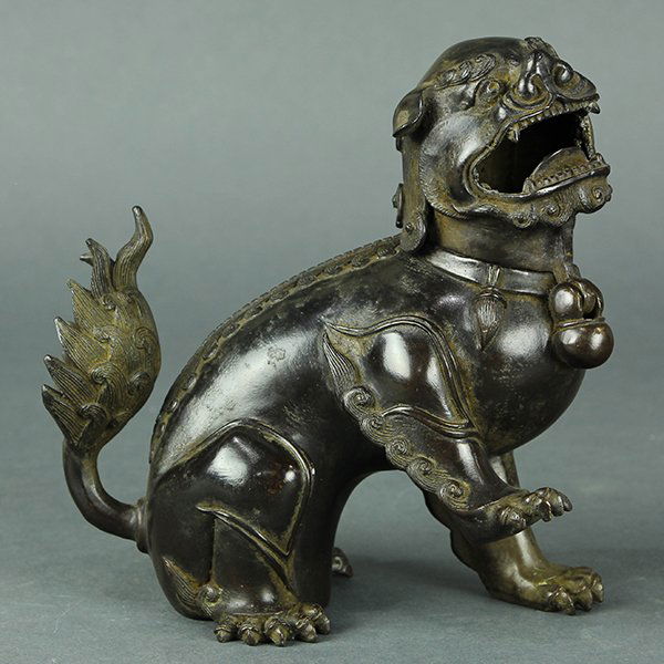 Chinese Bronze Fu-lion Censer (1 of 7)