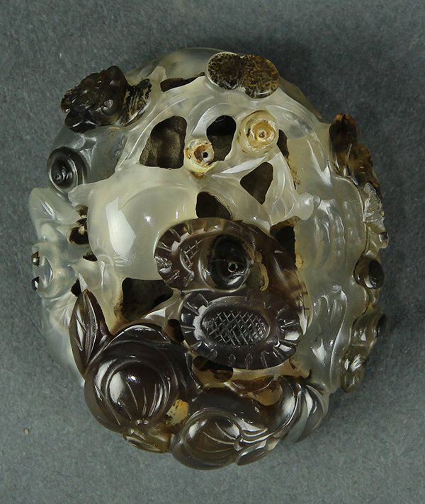 Chinese Pierced Agate Toggle (1 of 7)