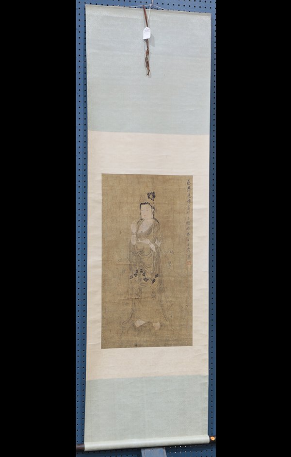 Chinese Scroll, Manner of Wang Chengpei, Guanyin (1 of 4)