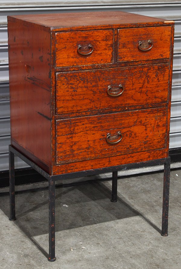 Japanese Small Tansu Chest (1 of 3)