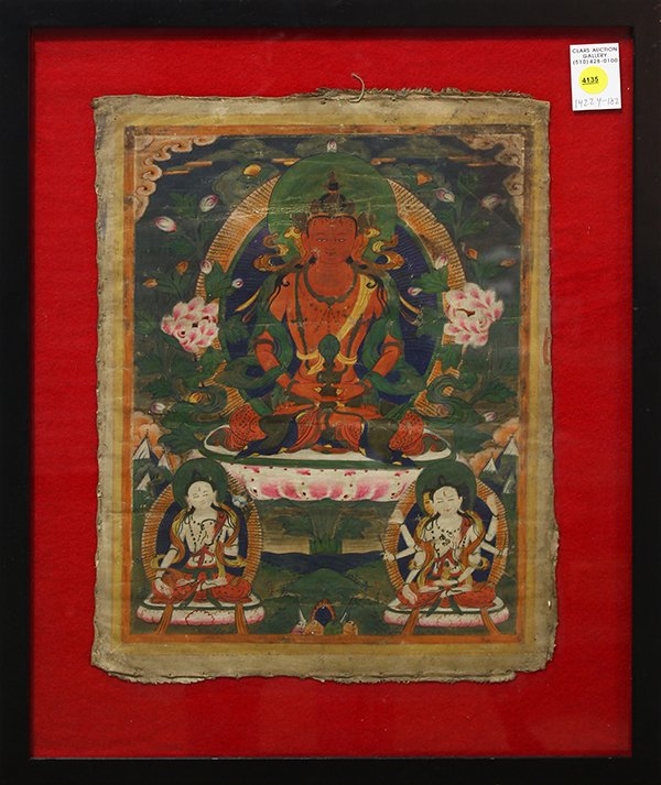 Himalayan Thangka, Medicine Buddha (1 of 1)
