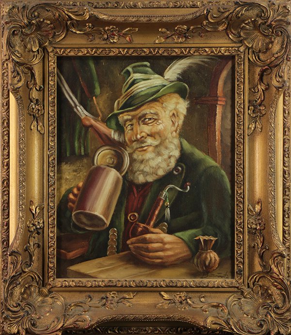 Tavern Scene with Figure and Mug, painting (1 of 1)