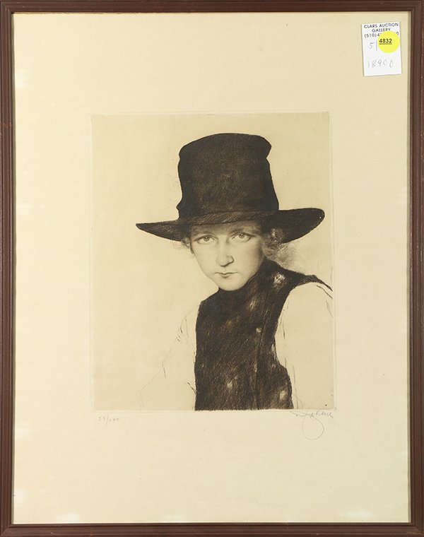 Print, Little Boy in a Big Hat (1 of 1)