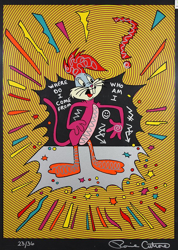 ロニー·カトローン　ronnie cutrone 版画　FelixTheCat ロニー·カトローンronnie cutrone 版画FelixTheCat