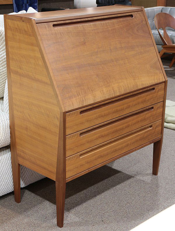 Danish Modern teak slant front desk (1 of 6)