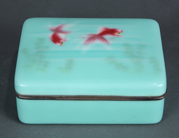 Japanese Cloisonne Enamel Box (1 of 10)
