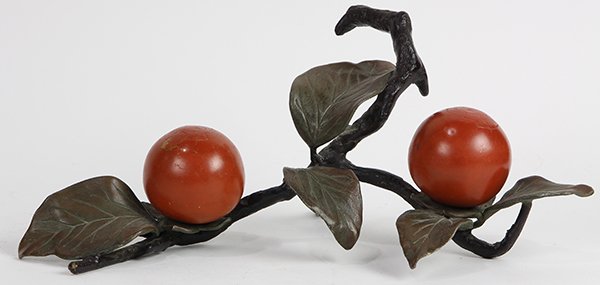 Japanese Bronze Persimmon Branch (1 of 3)
