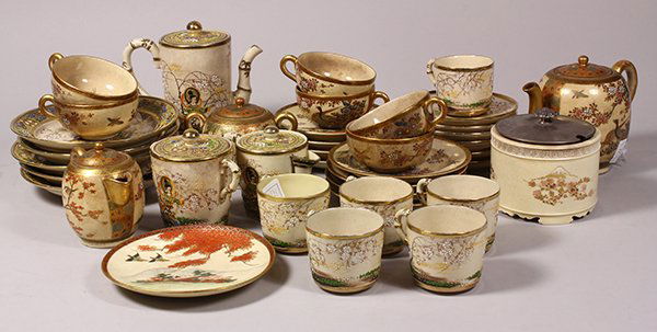 Japanese Satsuma Ware, 19c/ 20c (1 of 5)