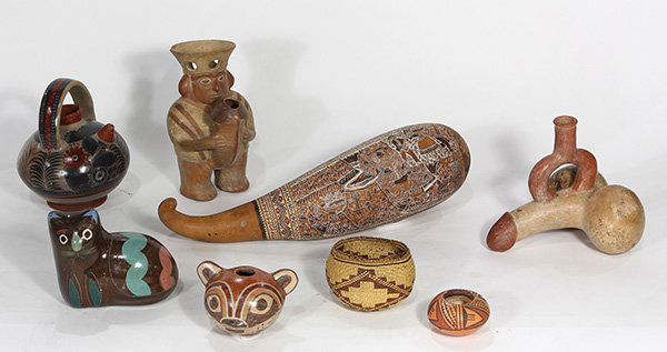 (lot of 8) Native American and Pre-Columbian style (1 of 10)