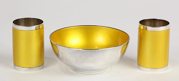 Danish A. Michelsen gold enameled sterling silver (1 of 2)