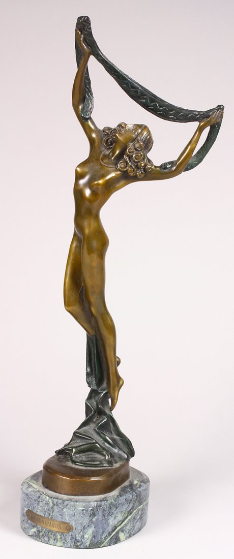 After Demetre Chiparus bronze figural statue, 20th (1 of 4)