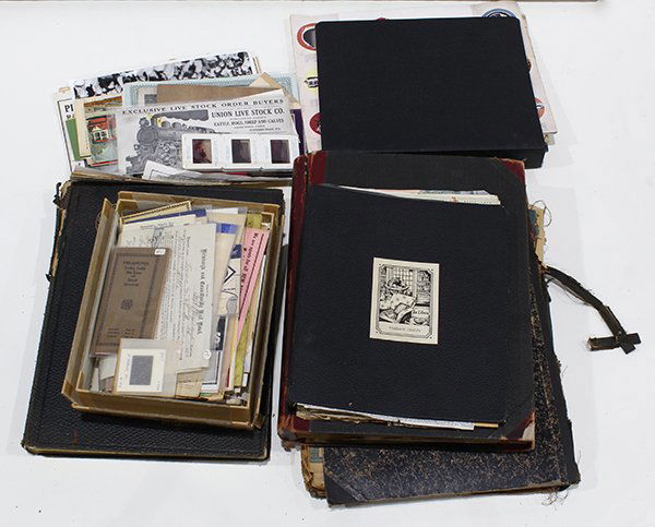 Assortment of papers, documents and memorabilia, (1 of 3)