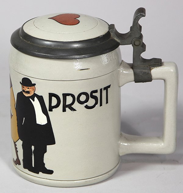 Mettlach stein designed by Ludwig Hohlwein, circa (1 of 4)