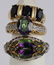 (Lot of 5) Multi-stone, 14k yellow gold, sterling - 3