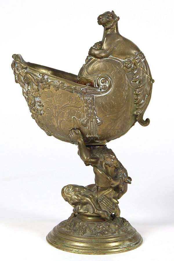French gilt bronze nautilus vase (1 of 7)