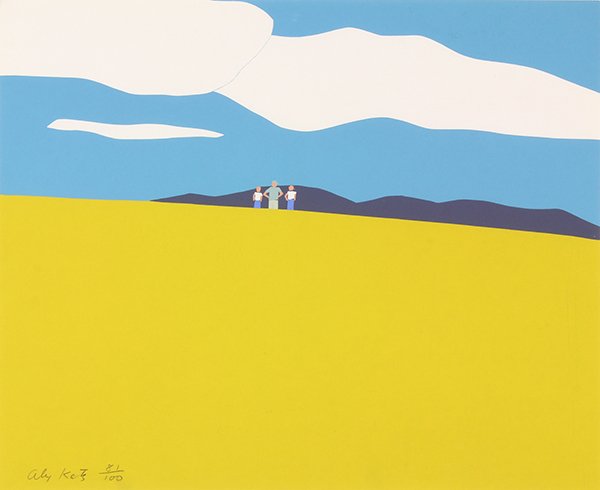 Print, Alex Katz, Blueberry Field, 1968 (1 of 3)