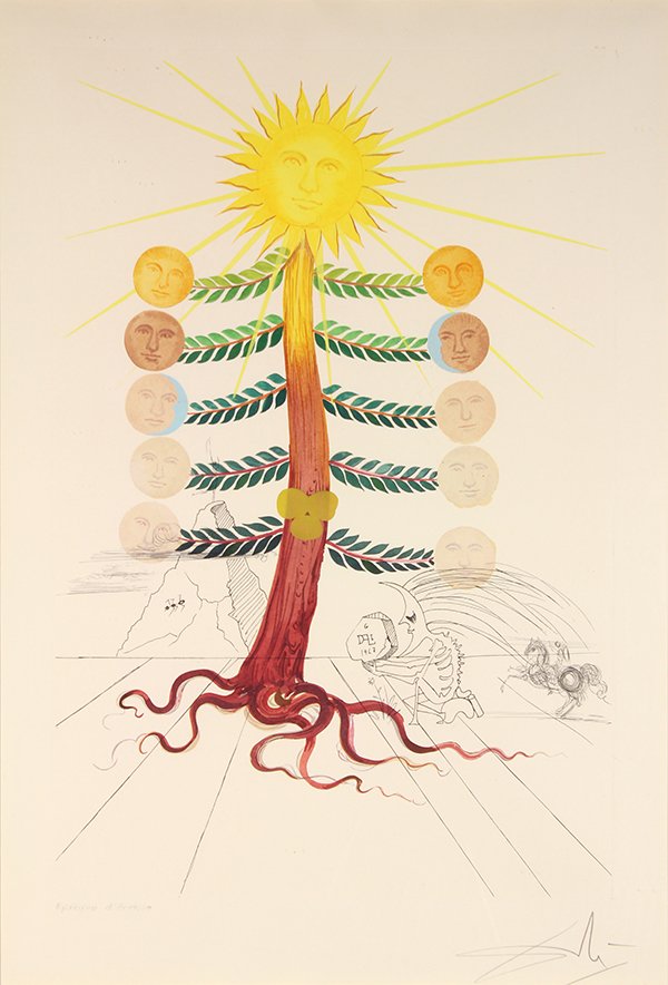 Print, Salvador Dali, Luna Geminata (from Flora (1 of 3)