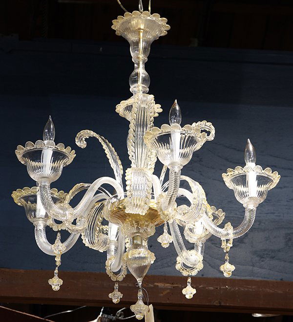 Venetian Murano glass chandelier (1 of 2)