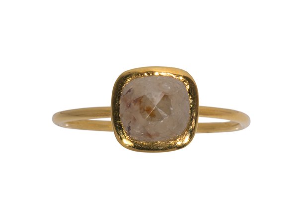 Diamond and 18k yellow gold ring (1 of 3)
