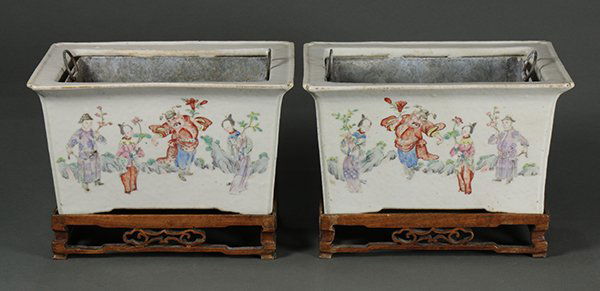 Two Chinese Porcelain Planters (1 of 6)