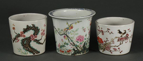 Three Chinese Porcelain Planters (1 of 6)