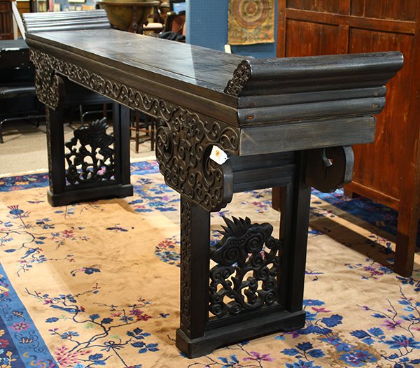 Chinese Large Wooden Altar Table (1 of 5)