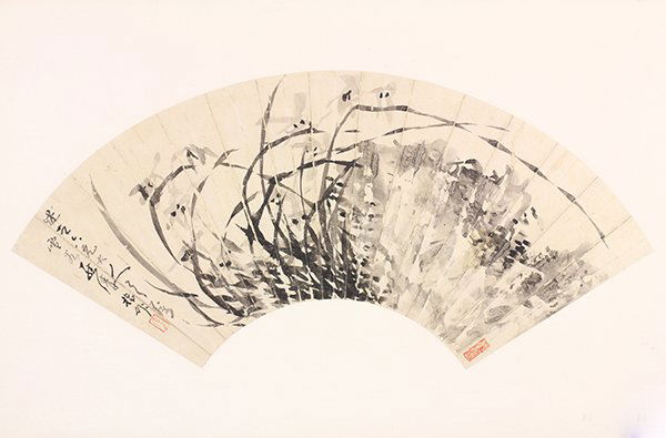 Chinese Fan, Orchids (1 of 4)