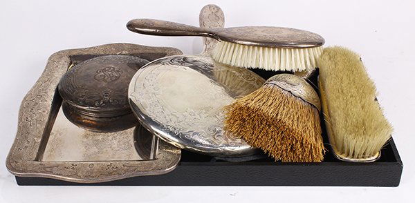 (lot of 6) American sterling silver mounted dressing (1 of 1)