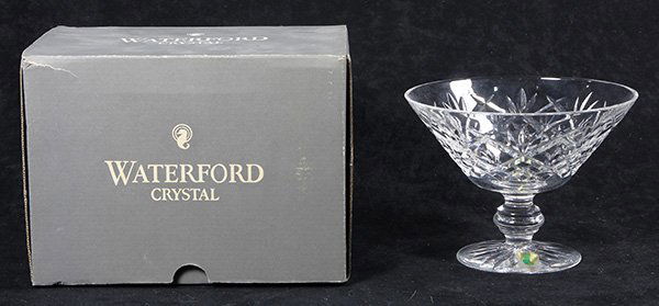 Waterford crystal compote, 20th Century, retaining the (1 of 2)