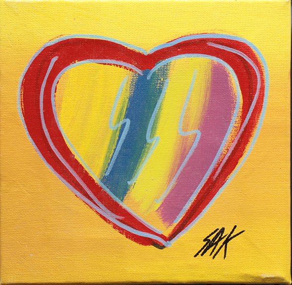 Painting/Print, Steve Kaufman, Heart (1 of 1)