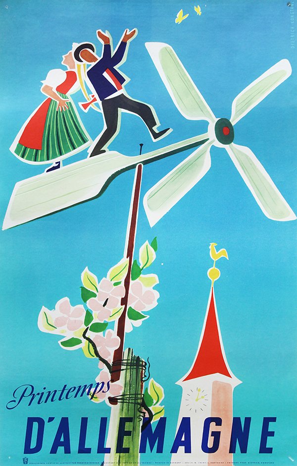 Vintage Poster, Dietrich Konstanz, Printemps (1 of 2)