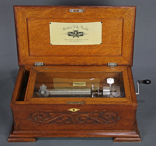 Peerless Forte Piccolo cylinder music box circa 1900 (1 of 6)