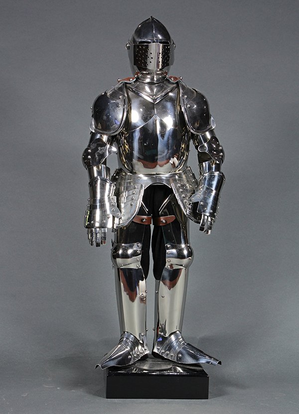 Medieval knight's miniature suit of armor (1 of 4)