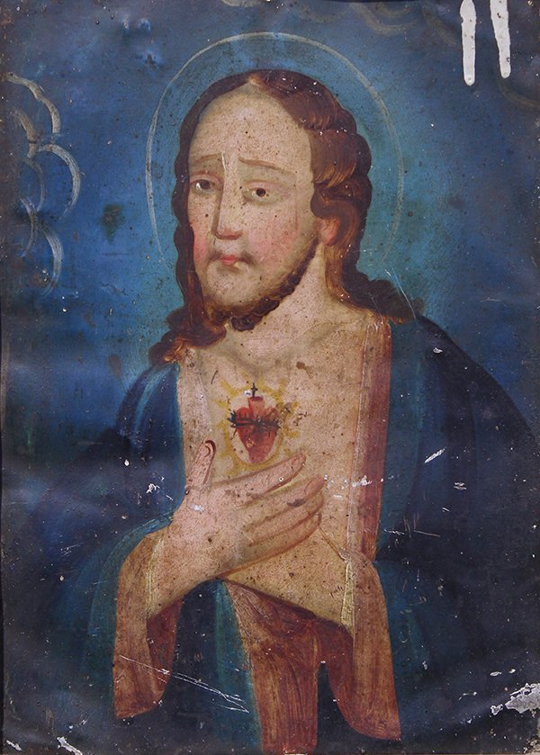 Spanish Colonial School,  retablo (1 of 3)