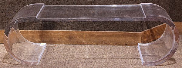 Moderne acrylic low table (1 of 3)