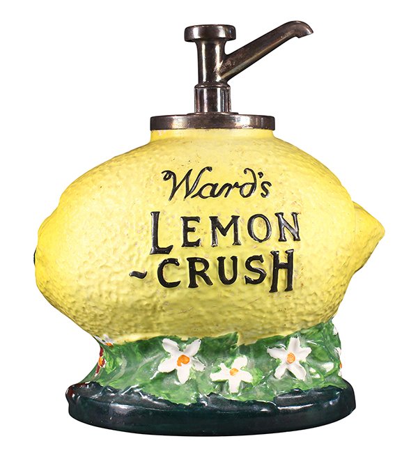 Ward's Lemon Crush figural lemon syrup dispenser (1 of 6)