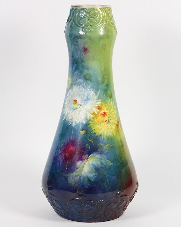 Royal Bonn polychrome decorated porcelain vase (1 of 7)