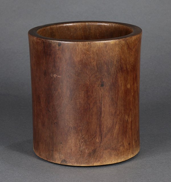 Chinese Wooden Brush Pot (1 of 6)