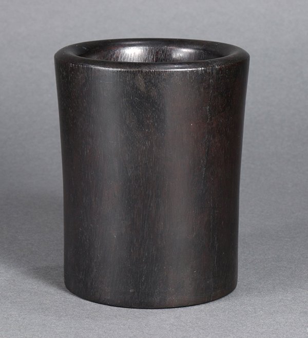 Chinese Small Wood Brush Pot (1 of 6)